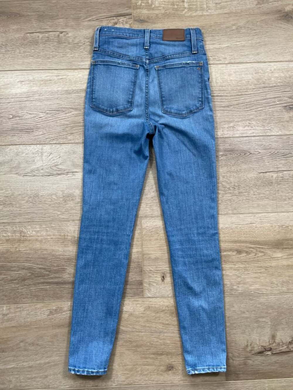 Madewell 11” High Rise Skinny Jeans Women’s Size 25 Light Wash Stretch Denim - Picture 6 of 10